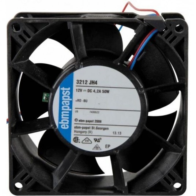Вентилятор осевой EBMPAPST 3200 J S-Force 92x92x38 мм 12В 3212-JH4