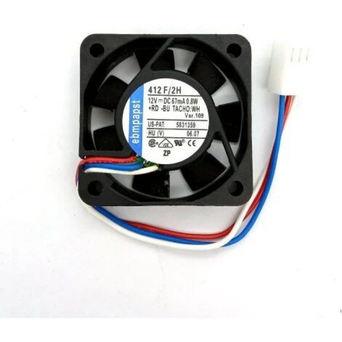 Вентилятор осевой EBMPAPST Серия 400 F 40х40х10 мм EC 12В 412-F/2-H